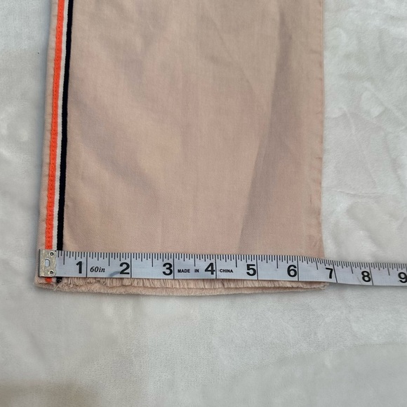 Sundry Streetwear Stripe Roll Up Trouser  in Pink Size 27 - Picture 8 of 12